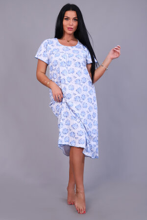 Женская ночная сорочка 78506 голубой