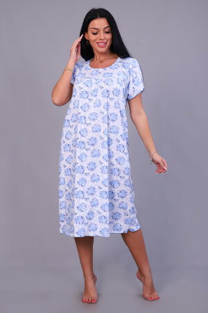 Женская ночная сорочка 78506 голубой