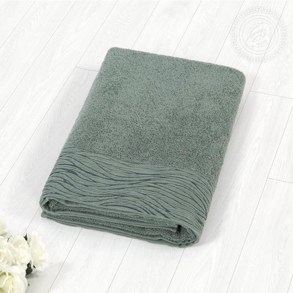 Полотенце Модерн оливковый, 420 г/м2