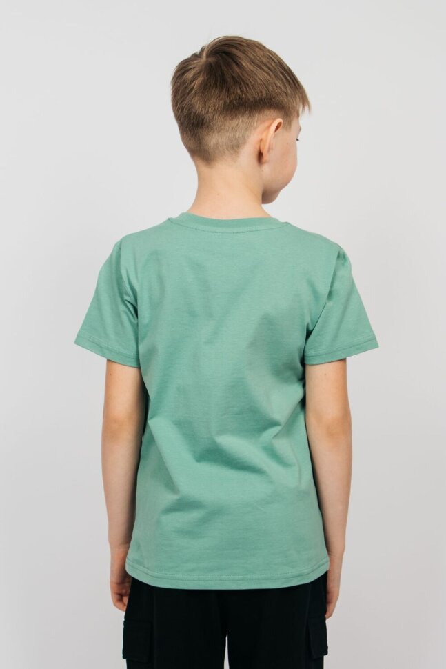 Футболка для мальчика 52374 шалфей