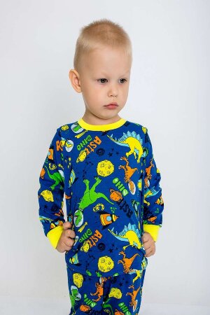 Пижама с брюками для девочки Эльф синий