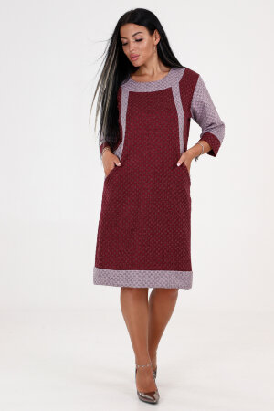 Платье женское 31766 бордо
