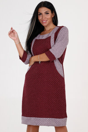 Платье женское 31766 бордо