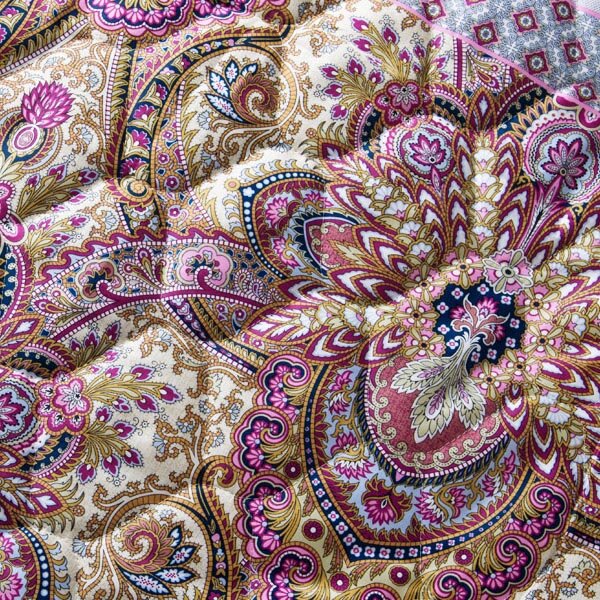 Покрывало стеганое Либретто сиреневый, сатин