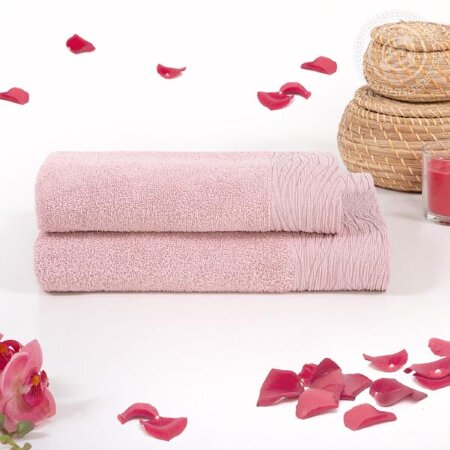 Полотенце Модерн пудровый, 420 г/м2