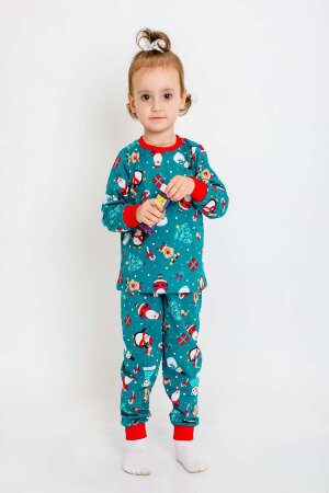 Пижама с брюками для девочки Эльф темно-зеленый