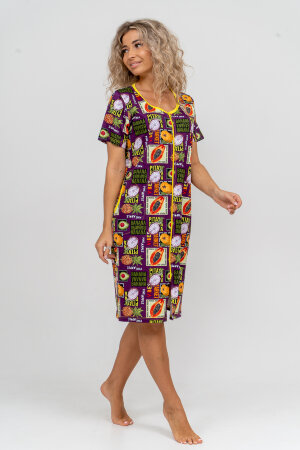 Халат Женский 36821 баклажан