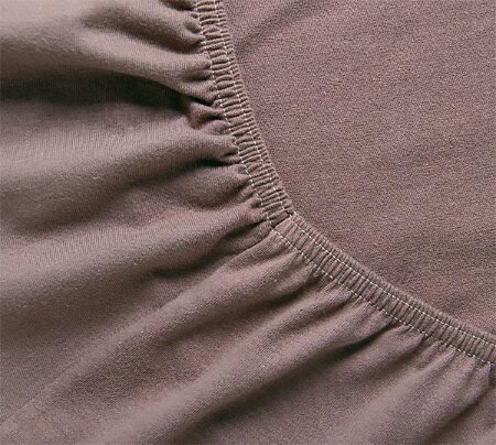 Простыня на резинке Мокко, трикотаж