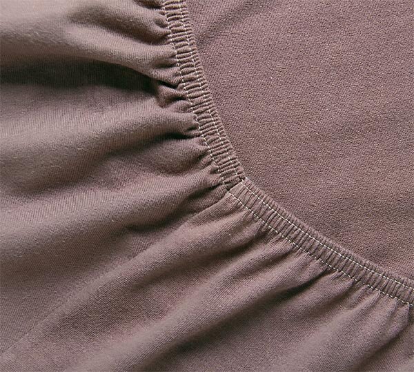 Простыня на резинке Мокко, трикотаж