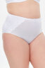 Женские трусы HoneyFormat 3959 большие размеры, высокая талия белый