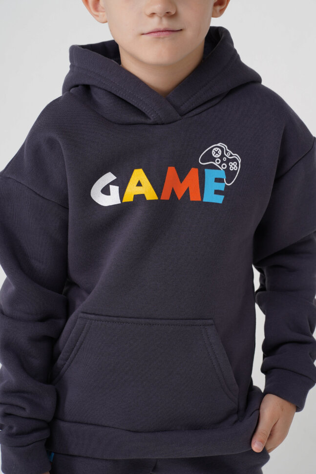 Детская толстовка для мальчика 62227 графит