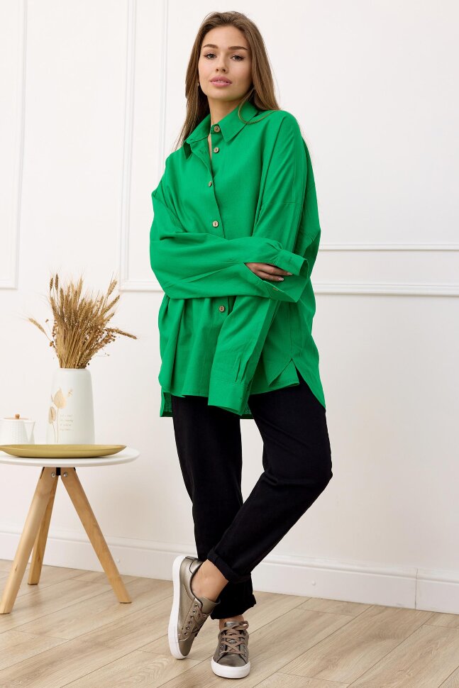 Рубашка женская Лён З 9601