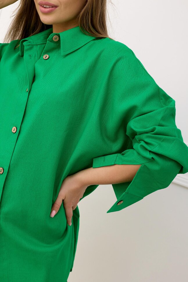 Рубашка женская Лён З 9601