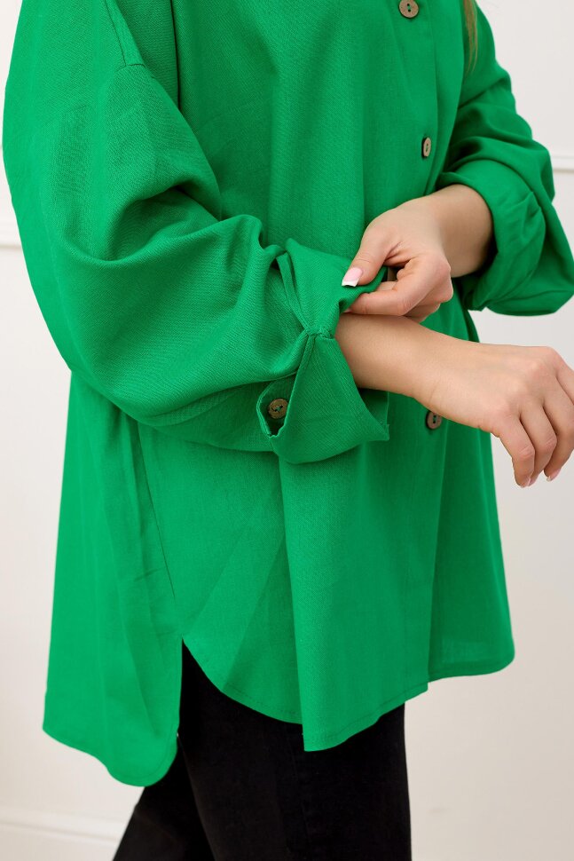 Рубашка женская Лён З 9601