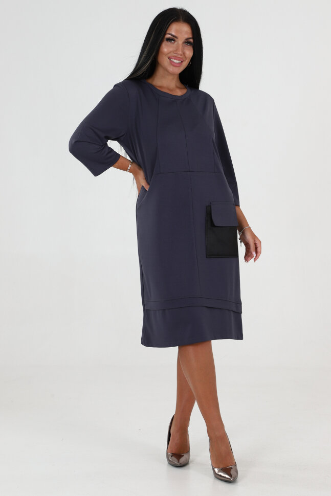 Платье женское 31929 серый