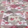 Покрывало стеганое Лоскутная мозаика розовый, бязь