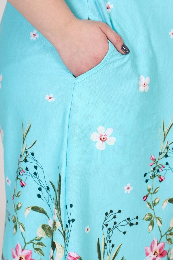 Халат Кадриль полянка мятный ХГ-55-2