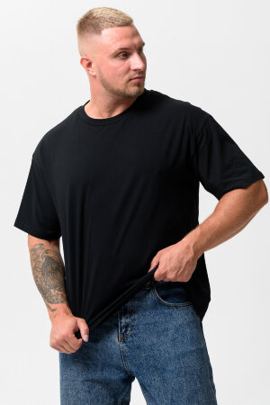 Мужская футболка 14414 оверсайз черный