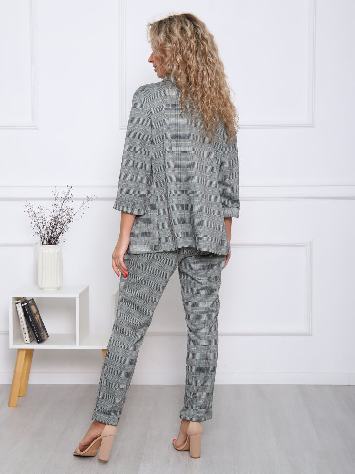 Стиль зелёный брюки