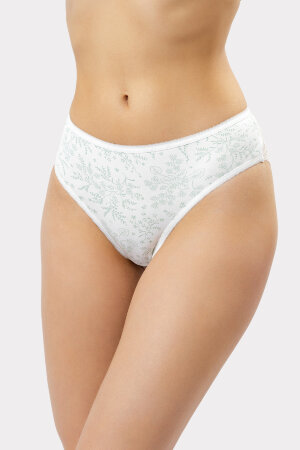 Женские трусы 412447 цветочки на сумрачно-белом