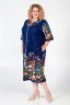 Халат Кадриль райский сад бирюза ХГ-06-13