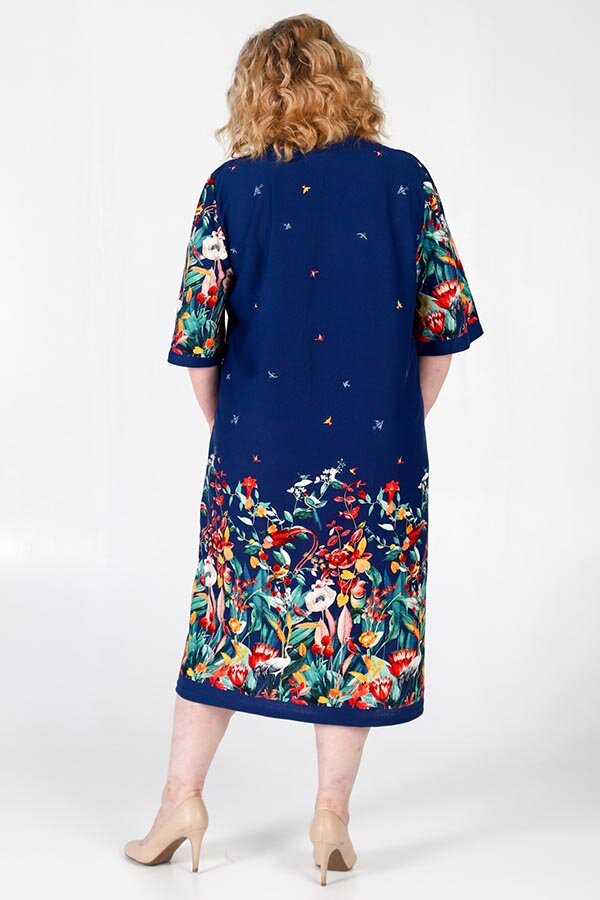 Халат Кадриль райский сад бирюза ХГ-06-13