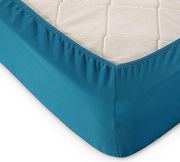 Простыня на резинке Морская волна, трикотаж