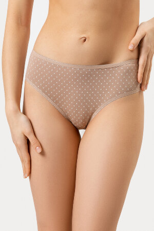 Женские трусы 412447 мелкий узор на фраппе