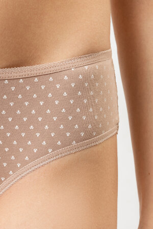 Женские трусы 412447 мелкий узор на фраппе