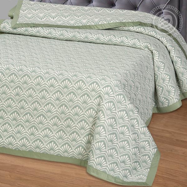 Покрывало Майя зеленая, жаккард