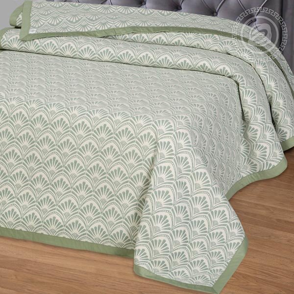 Покрывало Майя зеленая, жаккард