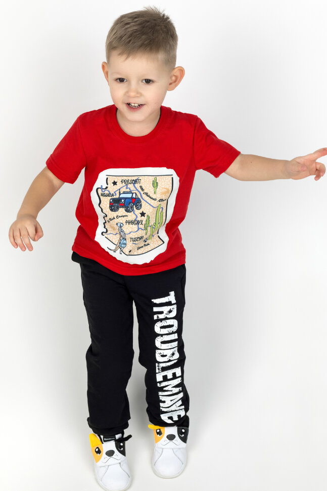 Футболка для мальчика Карта