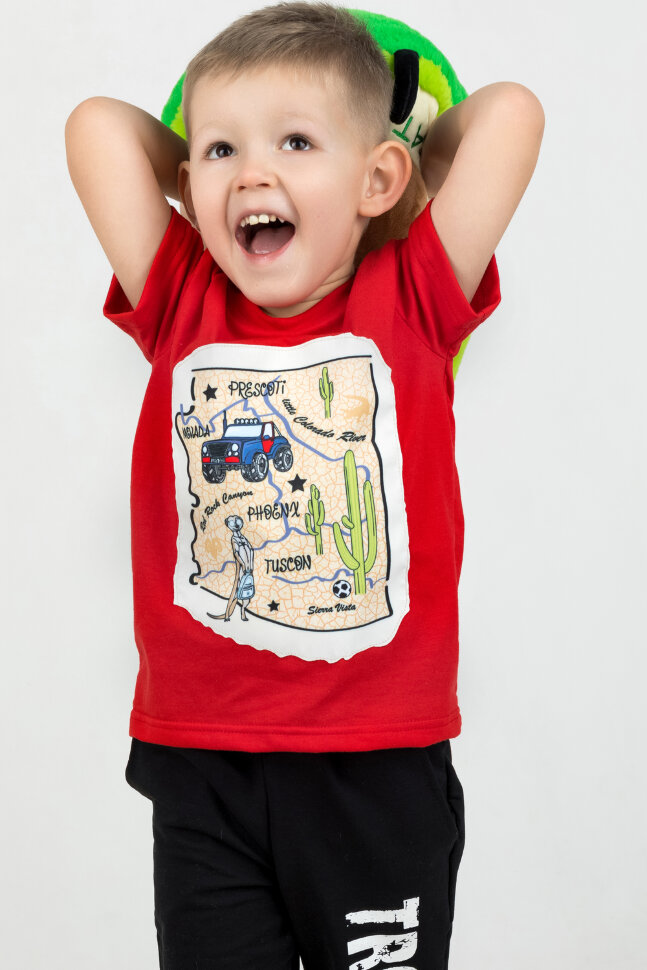 Футболка для мальчика Карта