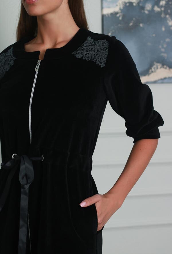 Халат ПРОВАНС черный 170861