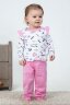 Пижама с брюками для девочки 50506 розовый