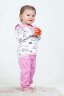 Пижама с брюками для девочки 50506 розовый