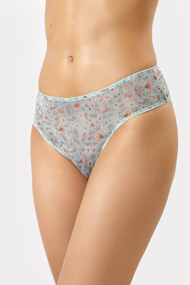 Женские трусы 412451 гвоздики на фисташковом