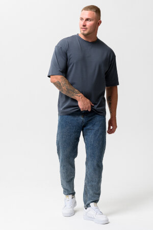 Мужская футболка 14414 оверсайз графит