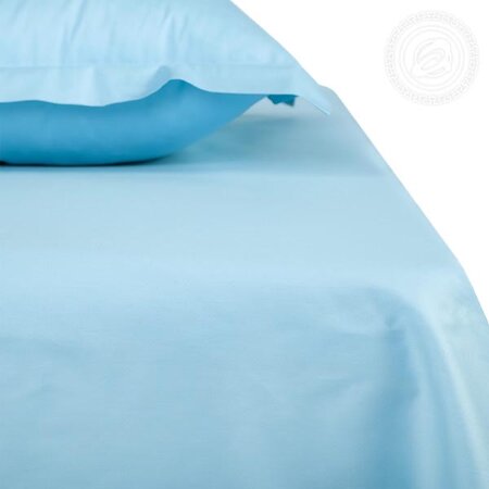 Простыня Голубая, сатин