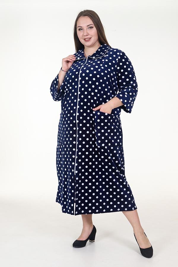 Халат&nbsp;Амалия синий ХГ-101-3