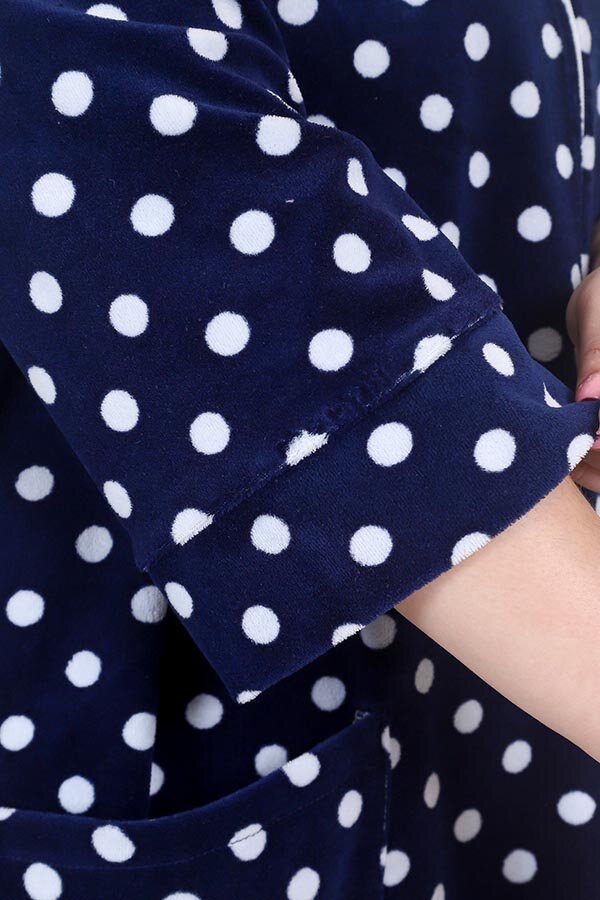 Халат&nbsp;Амалия синий ХГ-101-3