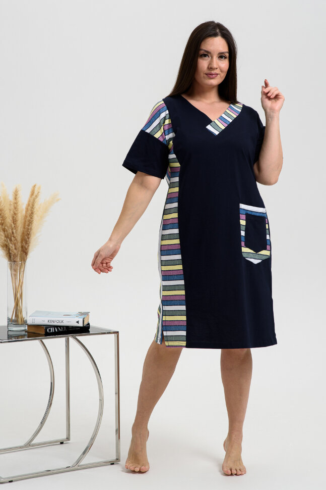 Платье женское 8479 широкая полоса