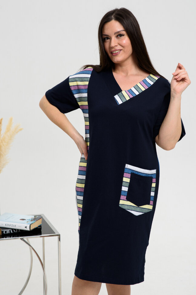 Платье женское 8479 широкая полоса