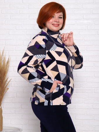 Форсаж ромбы фиолет толстовка