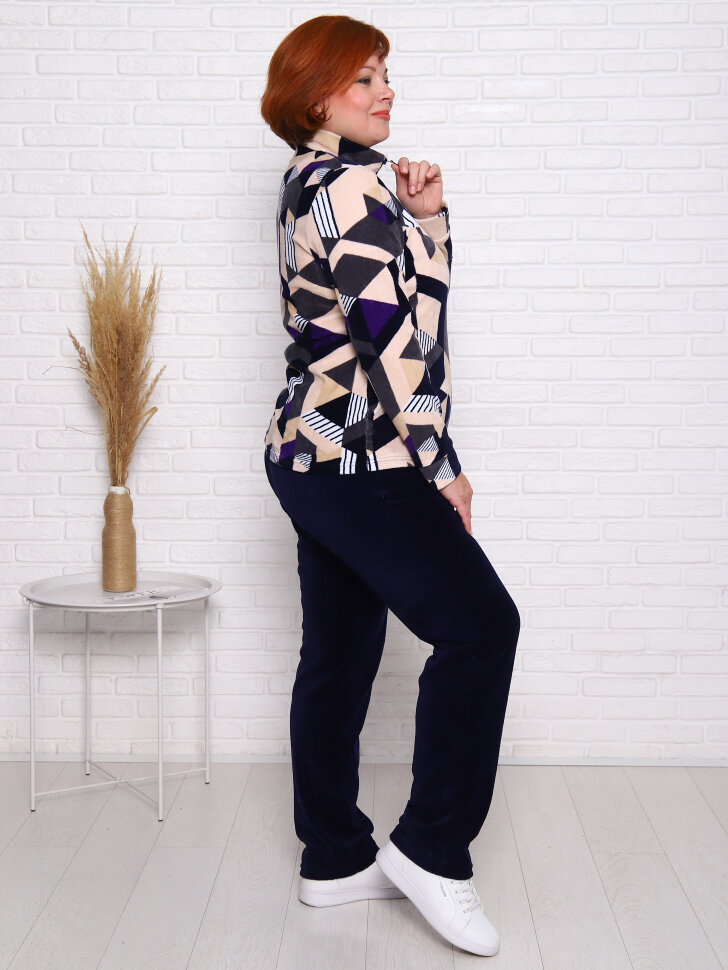 Форсаж ромбы фиолет толстовка