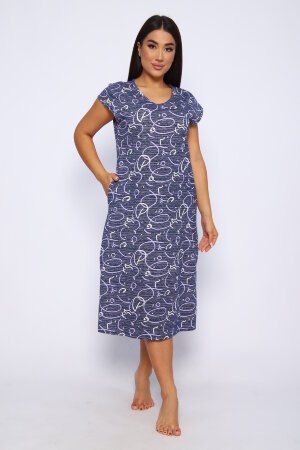 Платье женское 015 синий