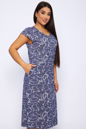 Платье женское 015 синий