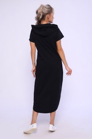 Платье женское с капюшоном - TOKYO - 494 черный