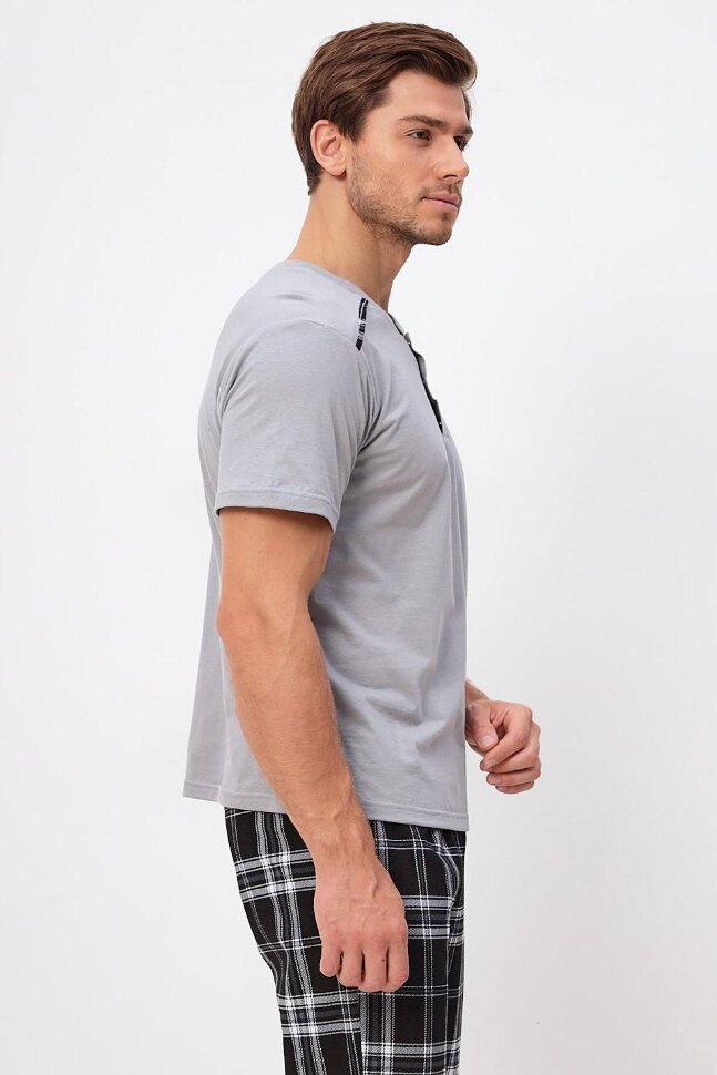 Пижама мужская Клетка Ч 9528