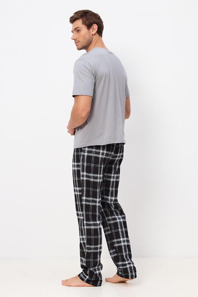 Пижама мужская Клетка Ч 9528